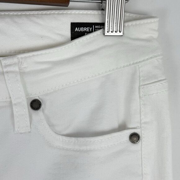 Buffalo David Bitton Jeans Womens 6/28 White Mid-Rise Stretch Soft Ankle Grazer - Picture 8 of 16